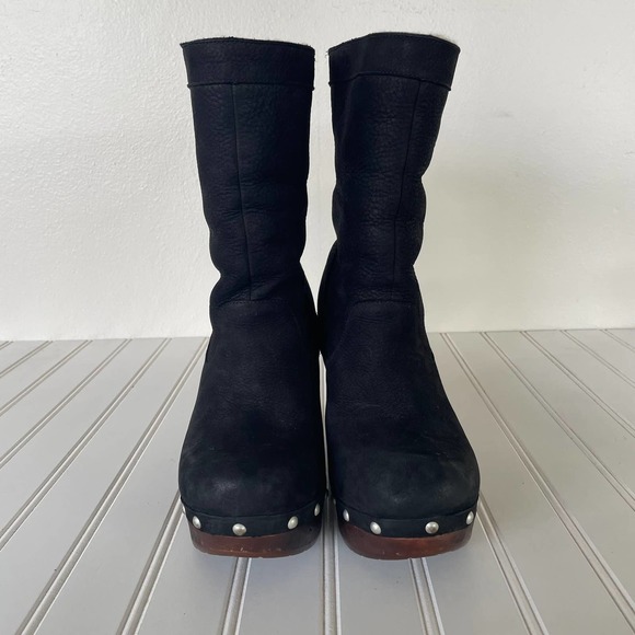 UGG Leather Carnegie Wood sole studded boots size 9 - Picture 2 of 15